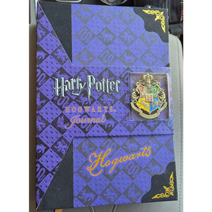 The Noble Collection Harry Potter Hogwarts Journal Notebook Purple Black